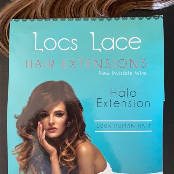 HALO EXTENSION in 12" brunette w/ highlights - Picture 8 of 9